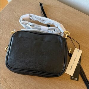 Aimee Kestenberg Vetto Cargo Black Leather Crossbody Bag-NEW with tags
